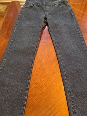 Jag Jeans Paley Pull On High Rise Bootleg Dark Indigo Blue Size 10